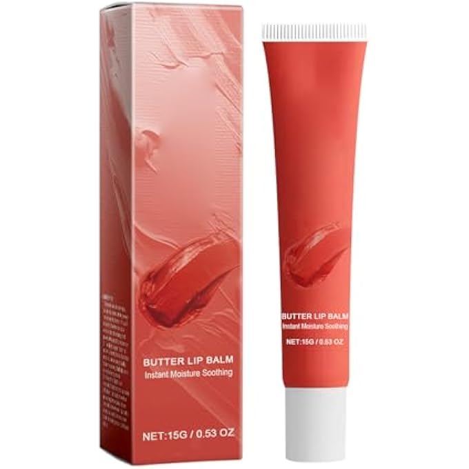 Domary COLOR LIP BALM TINTED MOISTURIZING LIP CARE SHEER SHINE NOURISHES REVIVES DRY DULL LIPS ALL-SEASON GENTLE 15G 0.53OZ FOR DAILY MOISTURIZER (RED) - Image 3